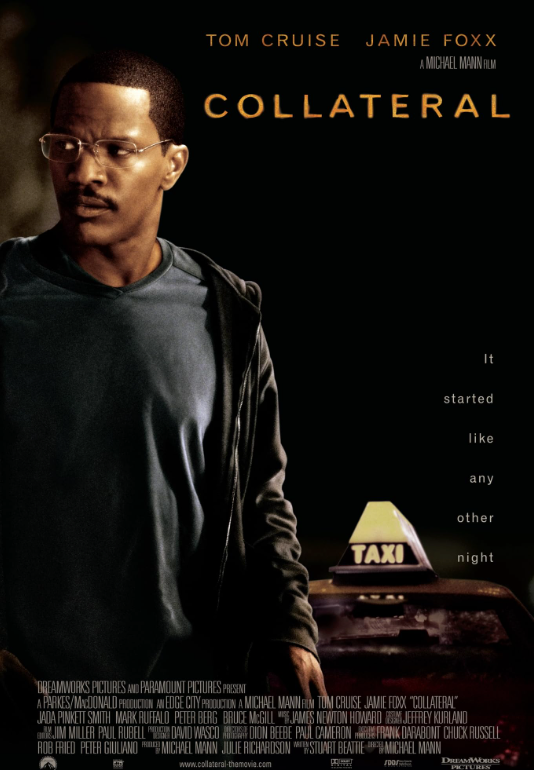 Collateral movie poster, thegrio,com, Jamie Foxx, © TM &2004 Dreamworks Productions, LLC. All Rights Reserved.